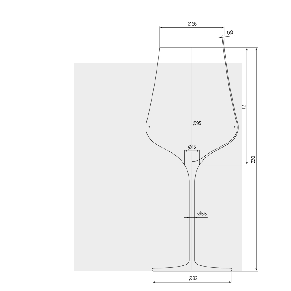 gabriel glas standart size