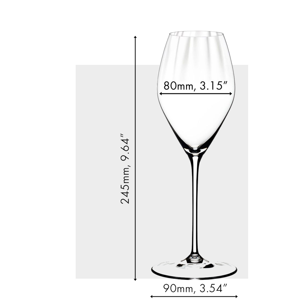 riedel champagne size