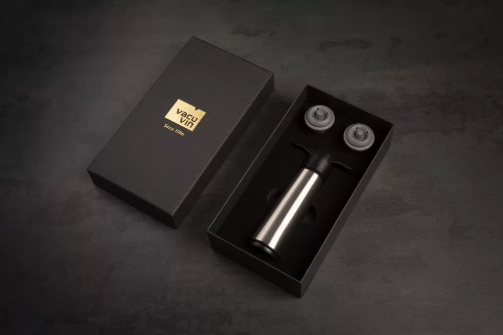 vacuvin vákuumpumpa borzáró (2 db dugóval) inox elegant